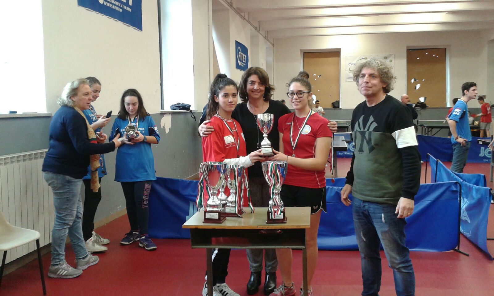 Campionati studenteschi a.s. 2017/18 - Tennistavolo provinciale - II posto femminile - 19 marzo 2018